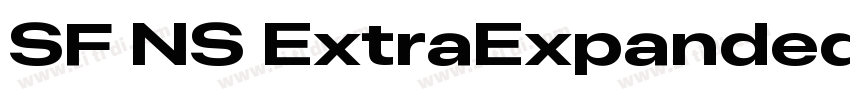 SF NS ExtraExpanded字体转换
